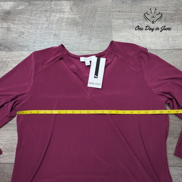 Nine West Long Sleeve Top Size XL - Picture 3 of 5